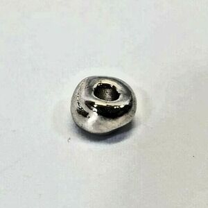 St. John Replacement Button Round Silver Tone Bead Garment Accent 9mm Designer